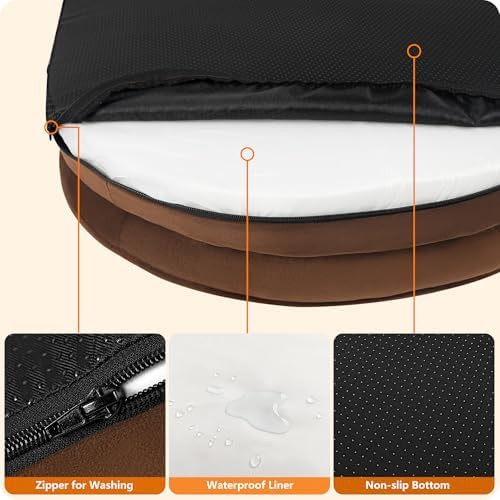 Orthopedic Waterproof XXX-Large Dog Bed Sofa, Gel Memory Foam - Image 6