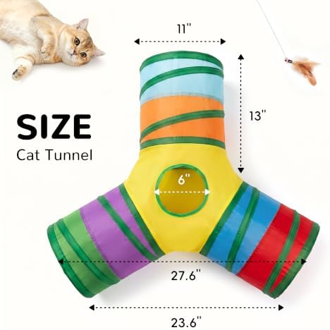 Tempcore Cat Tunnel, 3-Way Collapsible Toy - Image 4