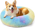 28in Large Dog Bed, Calming Donut Bed by Hoewina