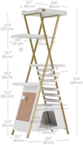 FourFurPets 72.4" Modern Cat Tree - Image 4