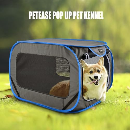 Large Pop Up Kennel, Collapsible Travel Pet Crate, Indoor and Outdoor Portable - Image 6