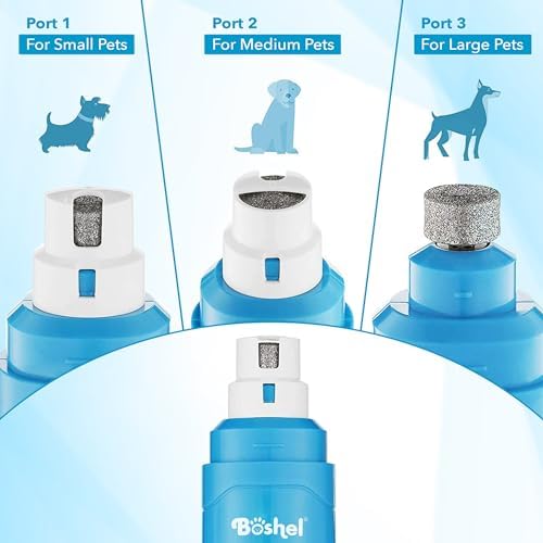 BOSHEL Dog Nail Grinder with 2-Speed Motor, Low Quiet Noise Electric Pet Trimmer - Image 2