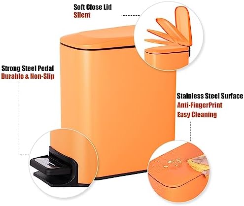 Cesun Small Bathroom Trash Can - Image 3
