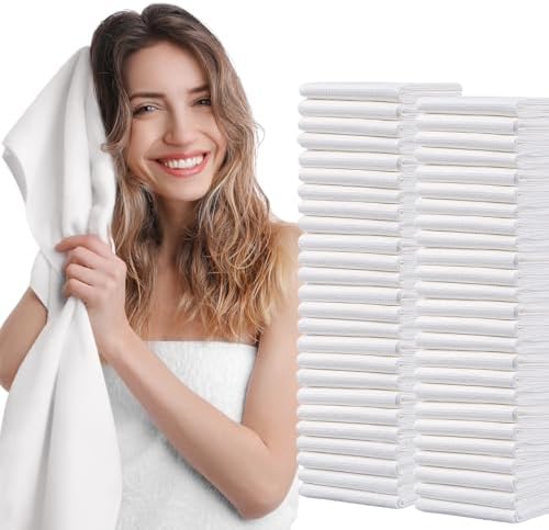 50pc Disposable Large Luxury Bath Hair Drying Towels 16"x 31.5" by rngwaper