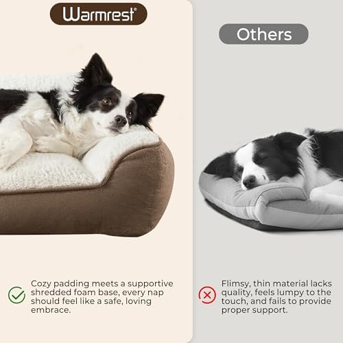 XL Extra Thick Orthopedic Bolster Dog Bed - Image 3