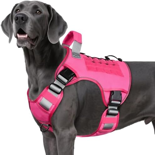 WINGOIN Pink Tactical Dog Harness by WINGOIN