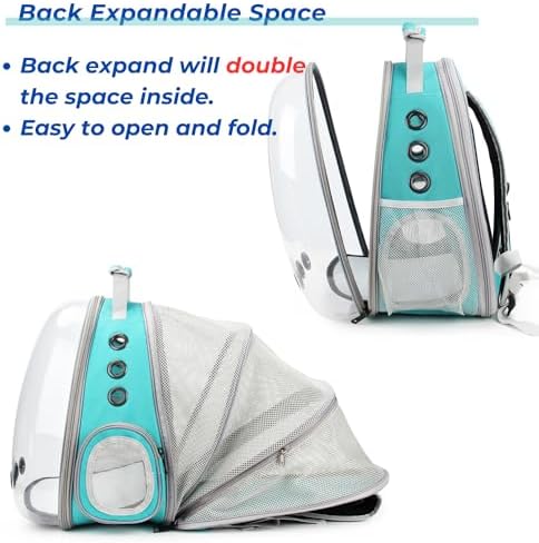 Lollimeow Expandable Bubble Cat Carrier Backpack, Supports up to 14 lbs - Image 3