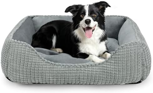 MIXJOY Large Dog Bed for Large Medium Small Dogs, Rectangle Washable Orthopedic by MIXJOY