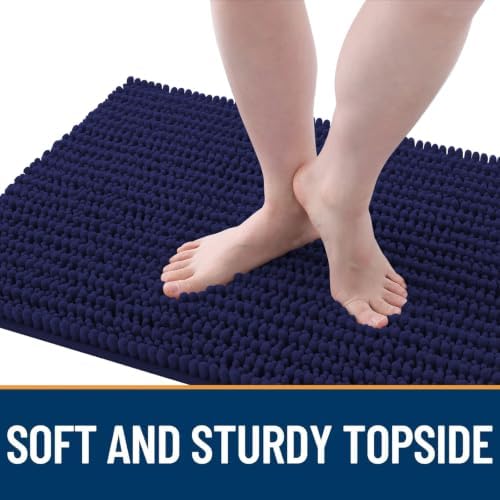 OLANLY Dog Door Mat for Muddy Paws 36x24, Ultra-Absorbent Chenille Mud Mat - Image 3