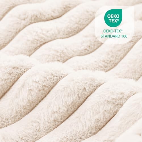 Orthopedic Large Dog Bed Calming Pet Sofa Bed 36''x28'' Ivory - Image 5