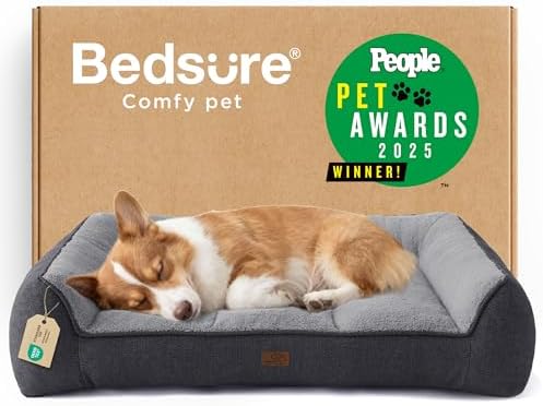 Bedsure SupportMax® Extra Thick Orthopedic Dog Bed Medium Size Dog by BEDSURE