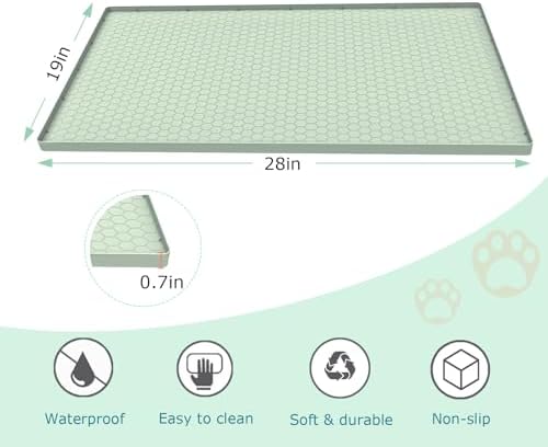 Cat Litter Mat for Litter Box, Silicone Large Cat Litter Trapping Mat - Image 4