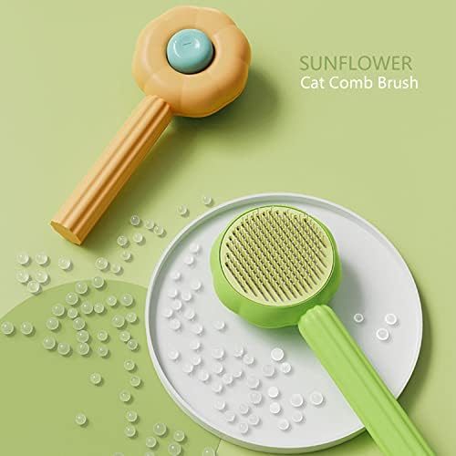 Pet Grooming Brush, Self-Cleaning Sliker Shedding Brush - Image 2