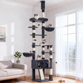 Hey-brother Cat Tree Tower, Adjustable Height, Floor to Ceiling by Hey-brother