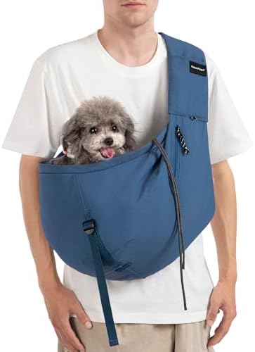 Dog Sling Carrier for Small Dogs & Cats, Pet Carrier Sling Bag by safestylishside-by-side