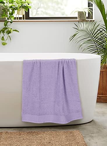 GLAMBURG 100% Cotton 2 Pack Oversized Bath Towel Set 28x55 Inches, Ultra Soft - Image 5