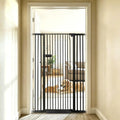 Lumizone Extra Tall Cat Gate 55.12" High 29.92"-42.51" Wide Pet Gate Black by Lumizone