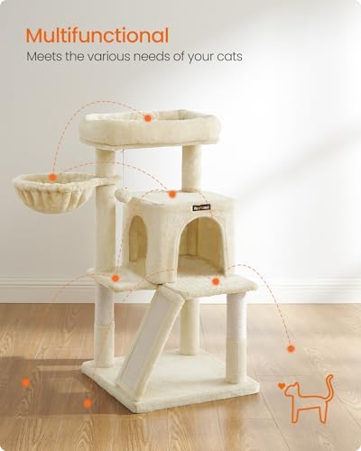 Feandrea Cat Tree, 37.8-Inch Tall Cat Tower - Image 3