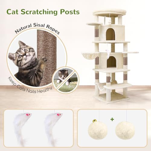 Globlazer 66inch Corner Cat Tree Tower - Image 6