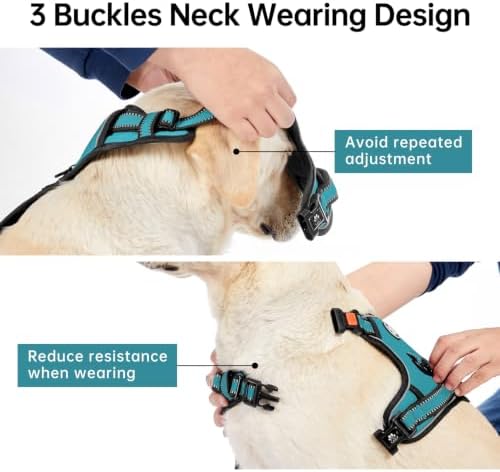 IVY&LANE No Pull Dog Harness for Large Dogs, Reflective Dog Vest Harness - Image 4