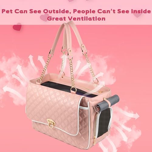 Pink Puppy Dog Cat Purse Carrier - Image 4
