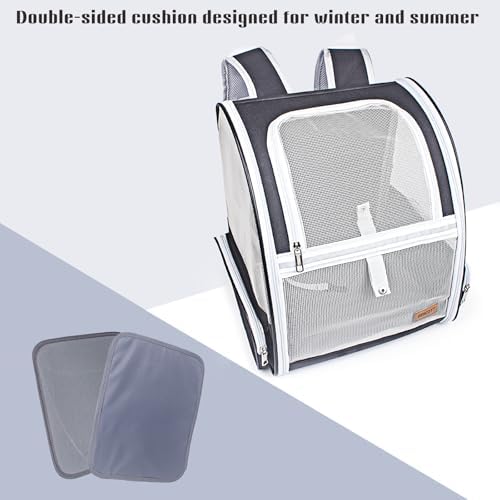 Cat Dog Backpack 12.6"×11.4"×16.5" Large Breathable Pet Bag Carrier - Image 2