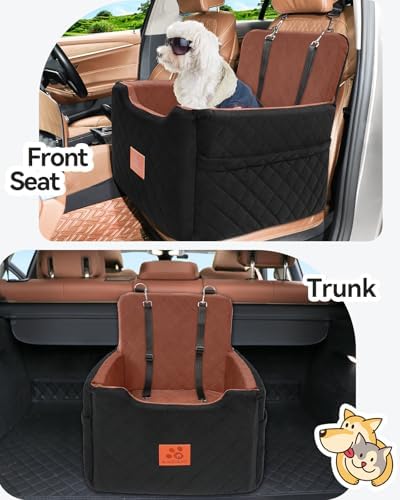 GL GLENSLAVE Dog Car Seat for Small/Medium Dogs Under 35lbs, Memory Foam Dog - Image 5