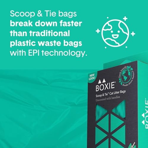 Boxie Sustainable Scoop & Tie Pet Waste Bags, Leak-Proof, Easy-to-Tie Handles - Image 3