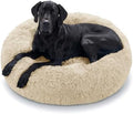 JOLLYVOGUE Dog Beds Large Sized Dog, Calming Anti-Anxiety Dog Bed, Fluffy Donut by JOLLYVOGUE