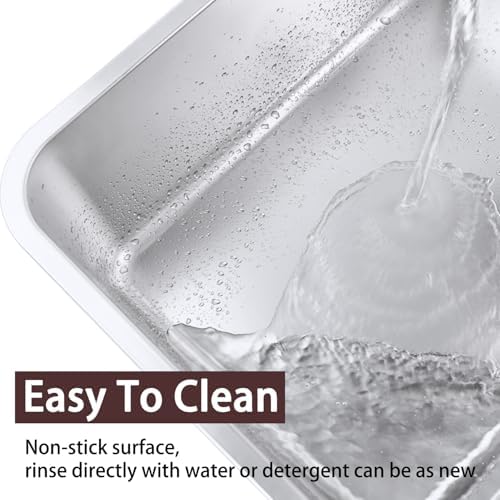 Stainless Steel Cat Litter Box 19.5"x13.6"x6" - Image 6