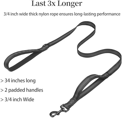 iYoShop Double Dog Leash with 3 Extra Traffic Handles, 5-18 lbs - Image 2