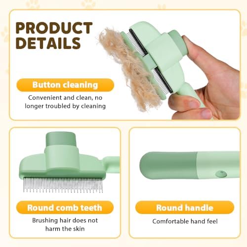 2-in-1 Pet Grooming Brush, Magic Pet Hair Remover Comb - Image 2