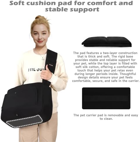Dog Sling Carrier for Dogs & Cats, Fits 7–18lbs, Lightweight Pet Carrier Bag - Image 5