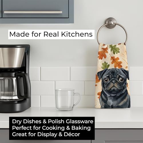 Caroline's Treasures Pug Dogs Kitchen Towel 15x25 in - Image 3