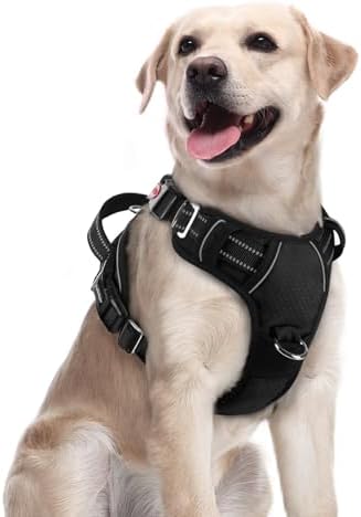 rabbitgoo Dog Harness Medium Sized, No Pull 3 Buckles Easy On & Off by rabbitgoo