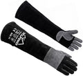 vclpower Animal Handling Gloves, Bite Proof Double Leather, 24 in, Size M by Vclpower