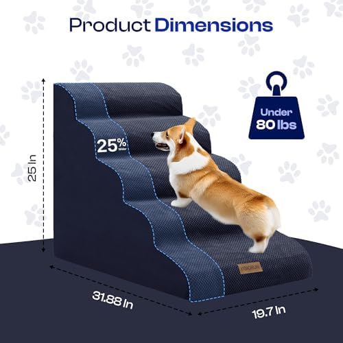 Miorun Extra Wide Dog Stairs for Large Dogs - Image 5