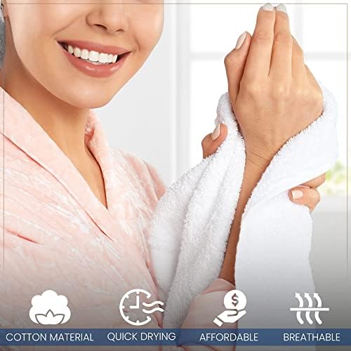 KAHAF COLLECTION 100% Cotton Wash Cloths, Lightweight, Extra Absorbent - Image 4