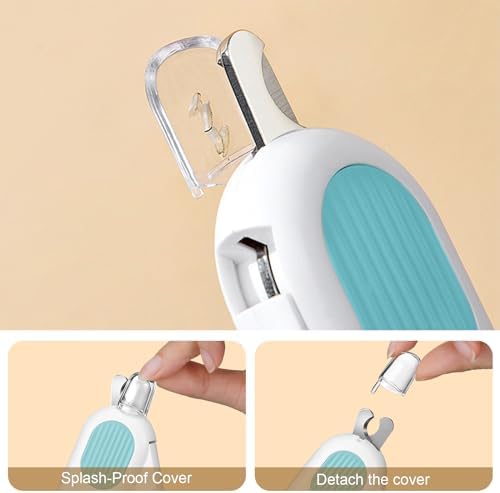 Odoland Cat Nail Clipper with LED Light and Nail File, Dog Claw Trimmer with - Image 4