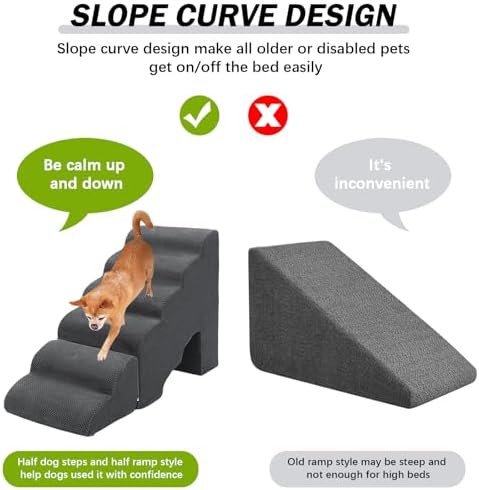 Dog Stairs for Small Dogs for Beds Up to 25" - Image 3