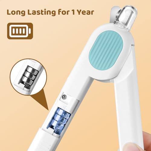 Odoland Cat Nail Clipper with LED Light and Nail File, Dog Claw Trimmer with - Image 5