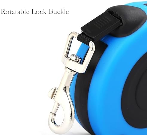 Retractable Dog Leashe, 16 Feet Blue Automatic Dog Walking Rope - Image 3