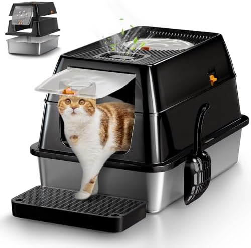 Stainless Steel Cat Litter Box by Eosarcu