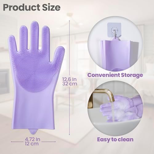 Silicone Pet Grooming Gloves Dog Washing Gloves - Image 6