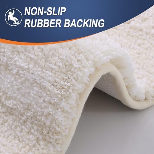 OLANLY Bathroom Runner Rug 54x24, Extra Soft Absorbent Microfiber Bath Rugs - Image 4