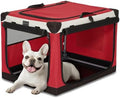 PETSFIT 26" Soft Portable Dog Crate – Patented Spiral Sturdy Frame, Collapsible by Petsfit