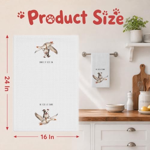 Pitbull Kitchen Towels, Cute Hand Tea Towel - Image 2