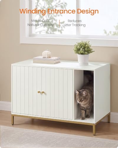 Feandrea Cat Litter Box Enclosure, - Image 3