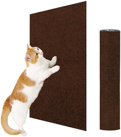 ENONCI 23.6x15.8 Cat Scratcher Mat, Self-Adhesive Cat Scratch Furniture by ENONCI