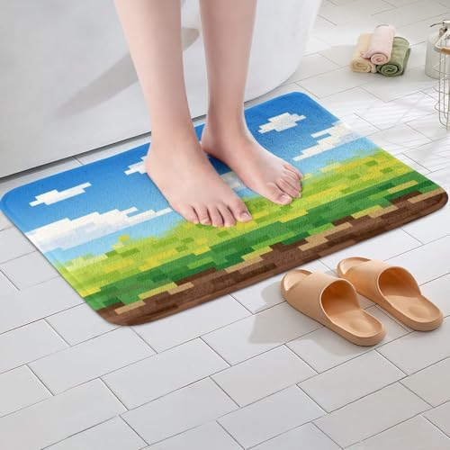 Manfei Pixelated Bath Mats, 16Wx24L Inches - Image 4